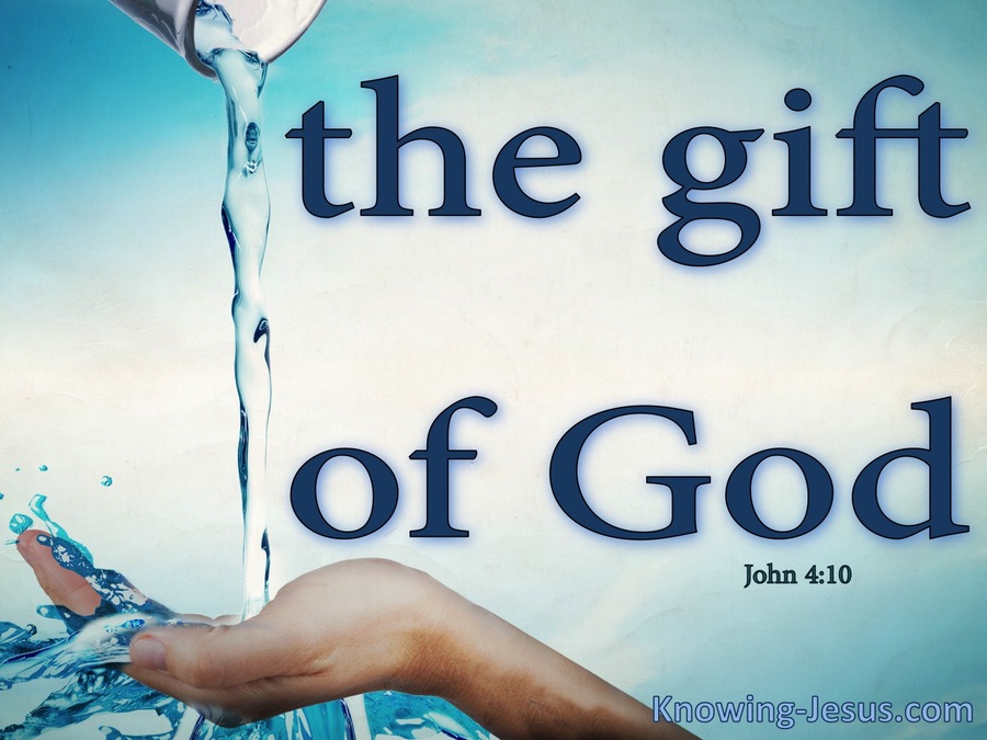 John 4:10 The Gift of God (blue)
